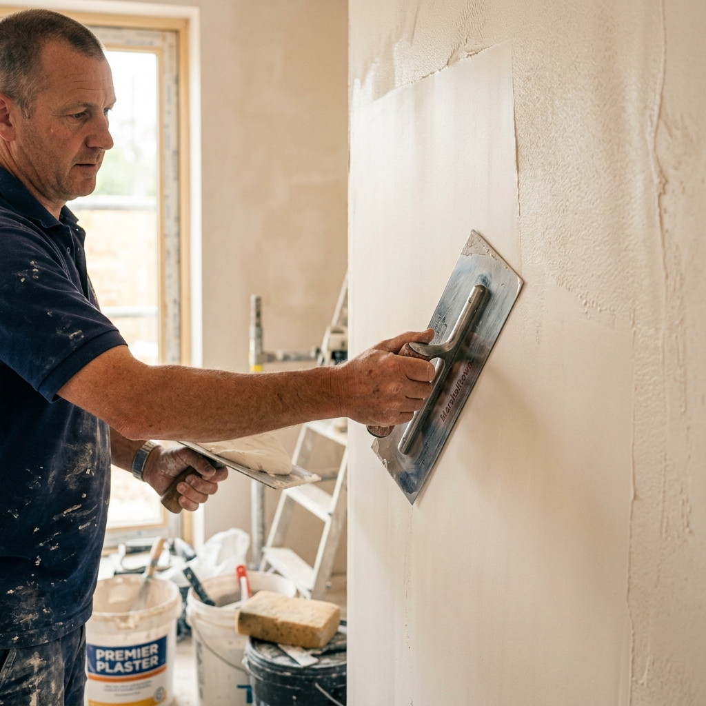 Smooth plastering finish